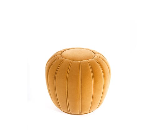 Pouf contemporaneo - Mellow - MUNNA - in tessuto / in pelle / tondo