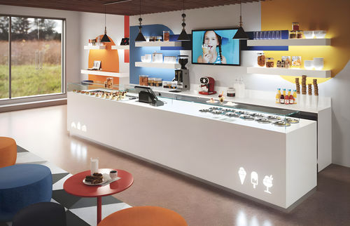 Bancone refrigerato per pasticceria - MONOLITE - De Blasi