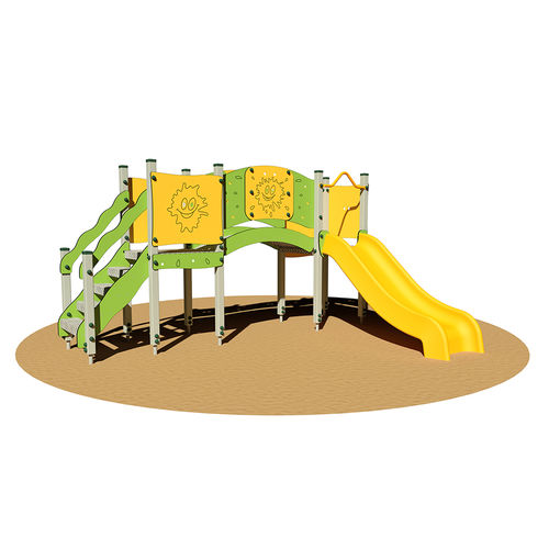 Struttura ludica per parco giochi - SIMBA - Dimo Group Srl - in metallo / in HDPE / in HPL
