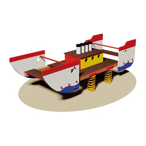 Gioco a molla in acciaio galvanizzato - NAUTILUS - Dimo Group Srl - in legno compensato / trasporto / 4 posti