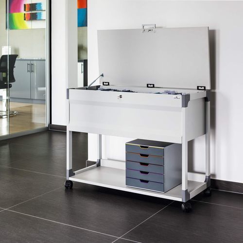 Armadio classificatore basso - 3787 - DURABLE - in acciaio / a rotelle / contemporaneo