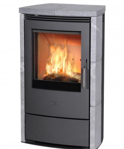 Stufa a legna - MELTEMI  - Fireplace - contemporanea / in steatite