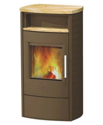 Stufa a legna - RIO - Fireplace - contemporanea / in steatite / in gres