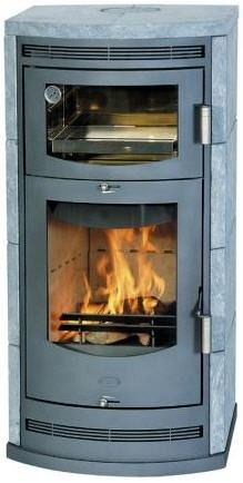 Stufa a legna - BACCARA - Fireplace - contemporanea / in steatite