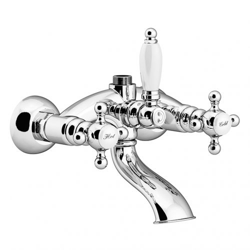 Miscelatore doppio comando per vasca - VIVALDI: 12006 - GATTONI RUBINETTERIA - da parete / in metallo cromato / da bagno