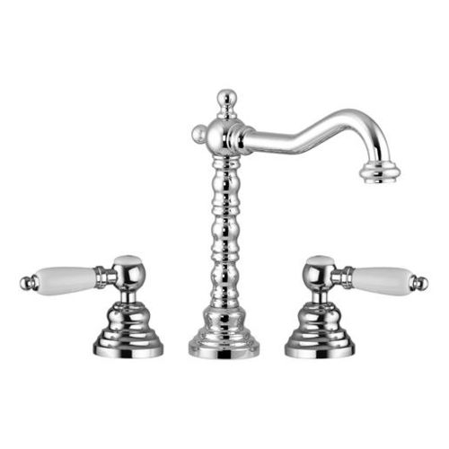 Miscelatore doppio comando per lavabo - VIVALDI-LEVER: 13100 - GATTONI RUBINETTERIA - da appoggio / in metallo cromato / da bagno
