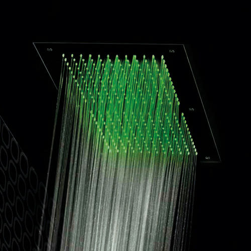 Soffione doccia da soffitto - 9930/PD - GATTONI RUBINETTERIA - rettangolare / con cromoterapia / con illuminazione incorporata