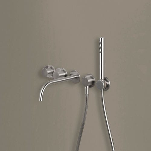 Set vasca in acciaio inossidabile - PB SET24THERM - COCOON - da parete / contemporaneo / 5 fori
