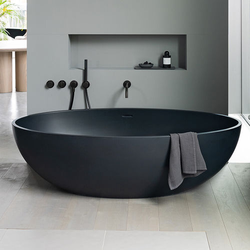 Vasca da bagno ovale - ATLANTIS - COCOON - rotonda / da appoggio / ad uso professionale