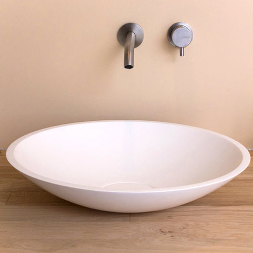 Lavabo da appoggio - BOWL 1.1 - COCOON - in Solid Surface / rotondo / senza foro