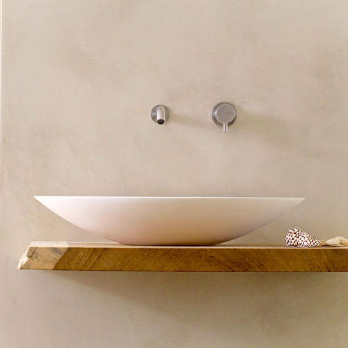 Lavabo da appoggio - BOWL 2.1 - COCOON - in Solid Surface / ovale / senza foro