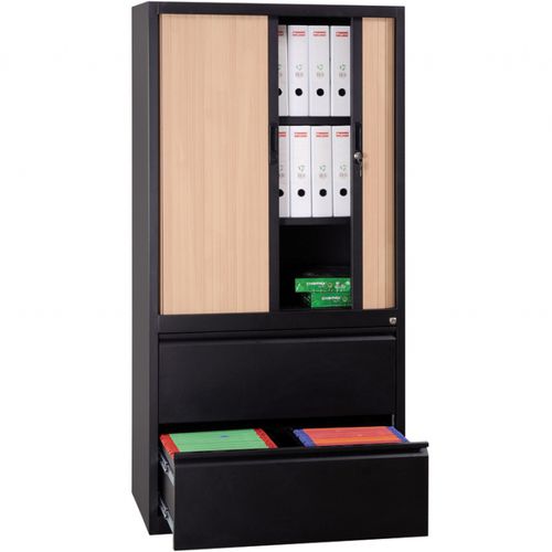 Armadio classificatore alto - GURKAN - in metallo / con cassetti / a serranda
