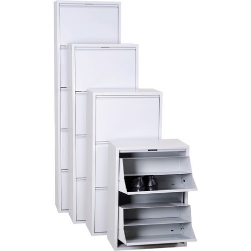 Scarpiera contemporanea - GURKAN - autoportante / in metallo / per uso residenziale