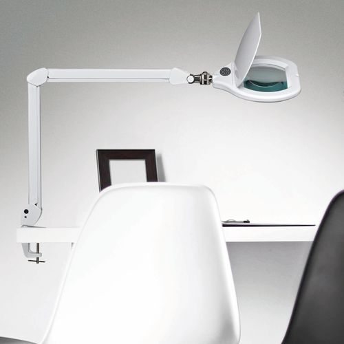 Lampada con lente d'ingrandimento - MAULCRYSTAL  - MAUL - in metallo / in vetro / in plastica