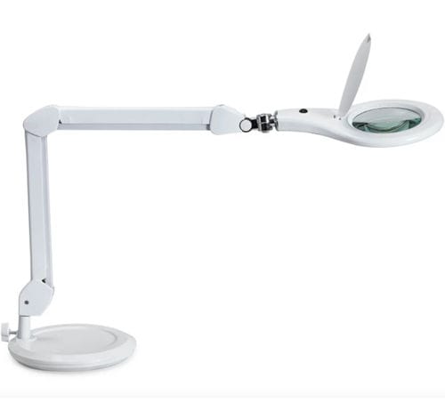 Lampada con lente d'ingrandimento - MAULMAKRO  - MAUL - in metallo / in vetro / in plastica