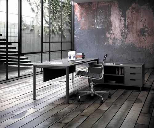 Scrivania direzionale - ADAPTA PLUS - JG Group - contemporanea / impiallacciata in legno / in metallo