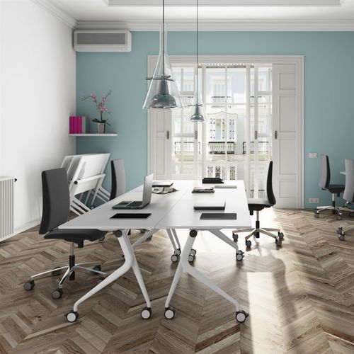 Scrivania per open space - 2MOVE - JG Group - contemporanea / in metallo / in melaminico
