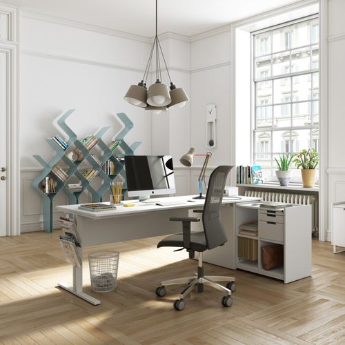 Scrivania per open space - TWORK - JG Group - contemporanea / in metallo / in melaminico
