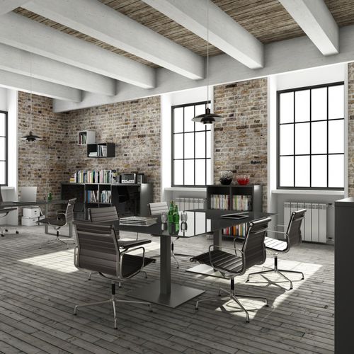 Tavolo da riunione contemporaneo - CUADRAT - JG Group - impiallacciato in legno / in metallo / in vetro