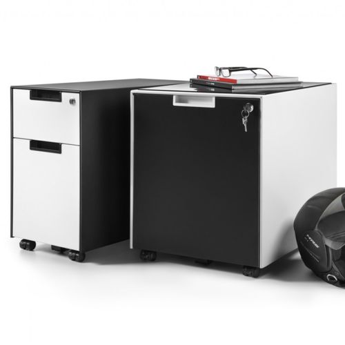 Cassettiera per ufficio in metallo - QBUC - JG Group - in legno / in melaminico / 3 cassetti