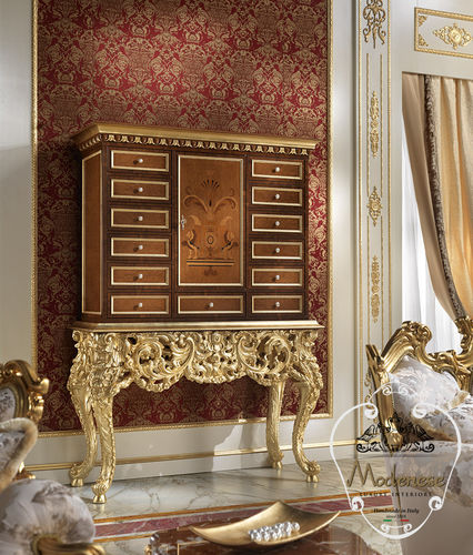 Credenza con piedi alti - 15611 - Modenese Luxury Interiors - design nuovo barocco / in legno massiccio / per hotel