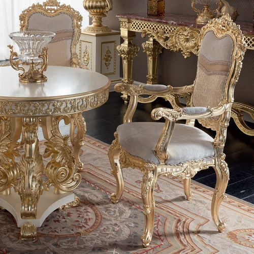 Sedia in stile - 15505 - Modenese Luxury Interiors - da interno / in tessuto / in legno massiccio