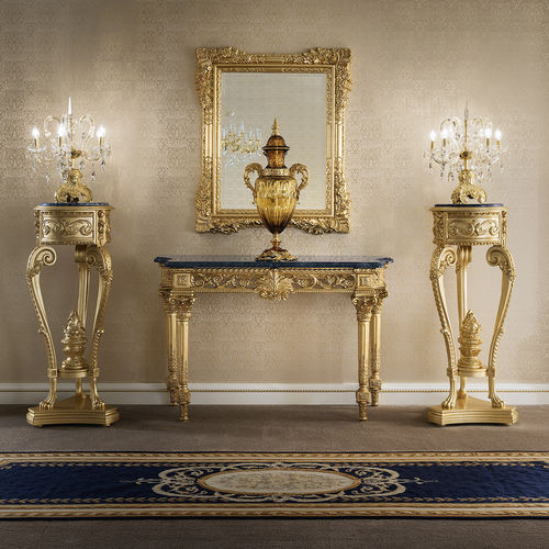 Consolle in stile - 14671 - Modenese Luxury Interiors - in legno massiccio / con supporto in legno massiccio / rettangolare
