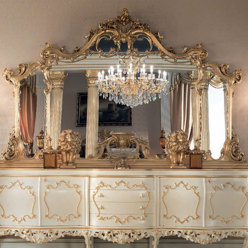 Specchio a muro - 15676 - Modenese Luxury Interiors - per hotel / in stile / rettangolare