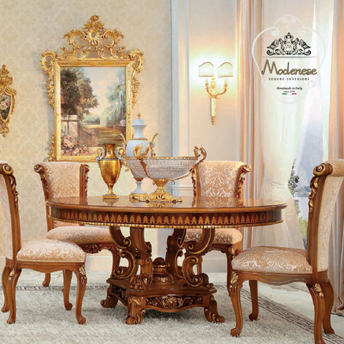 Tavolo in stile - 14119 - Modenese Luxury Interiors - in legno massiccio / con supporto in legno massiccio / rotondo