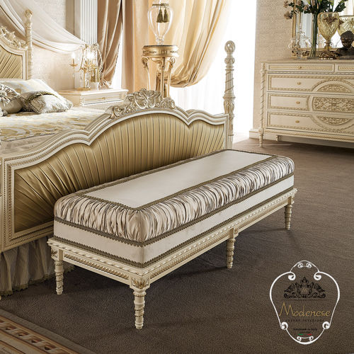 Panca fondoletto in stile - 14530 - Modenese Luxury Interiors - in tessuto / in legno massiccio / per uso residenziale