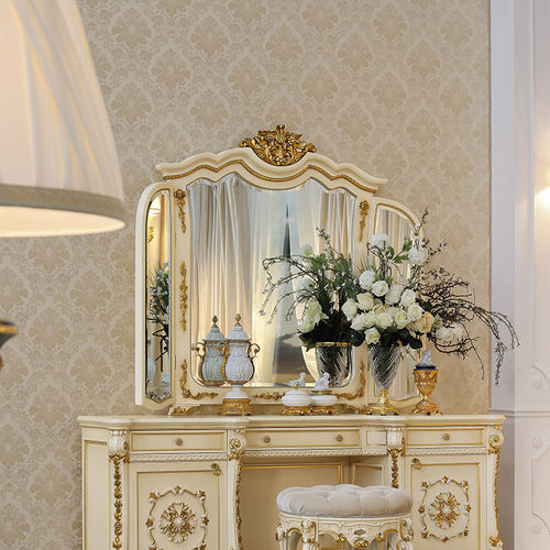 Specchio a muro - 14687 - Modenese Luxury Interiors - per hotel / in stile / in legno massiccio