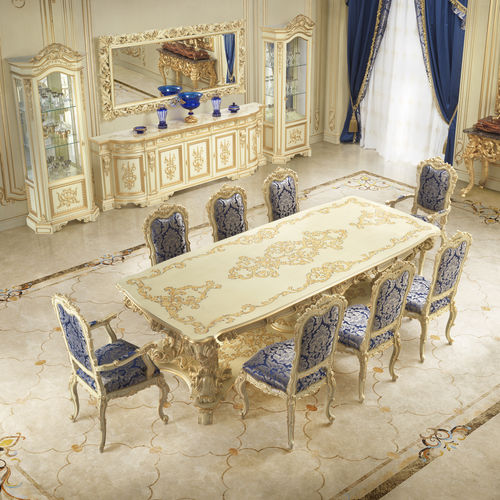 Tavolo da pranzo classico - 16121 - Modenese Luxury Interiors - in legno / con supporto in legno / rettangolare