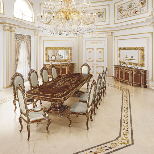 Tavolo da pranzo classico - 16135 - Modenese Luxury Interiors - in legno / con supporto in legno / rettangolare