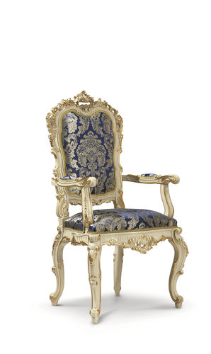 Sedia da pranzo classica - 16505 - Modenese Luxury Interiors - da interno / in tessuto / con supporto in legno