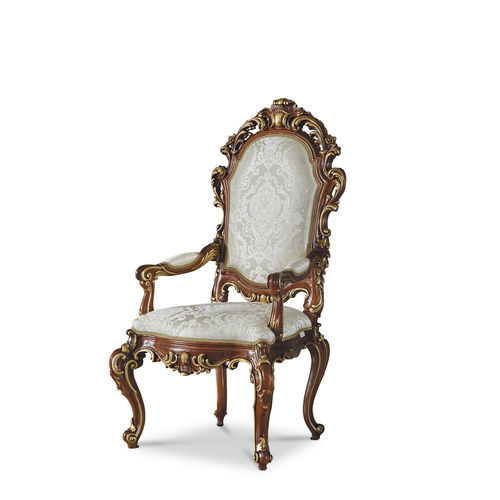 Sedia da pranzo classica - 16552 - Modenese Luxury Interiors - da interno / in legno / in tessuto