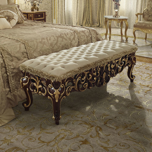Panca fondoletto classica - 16538 - Modenese Luxury Interiors - in legno / in tessuto / per uso residenziale