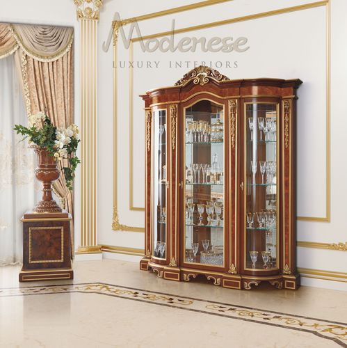 Vetrina classica - 16137 - Modenese Luxury Interiors - in legno / a vista / con porte battenti