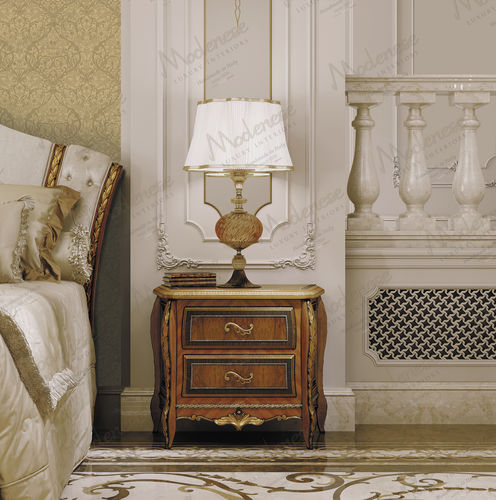 Comodino classico - 16202 - Modenese Luxury Interiors - in legno / quadrato / per uso residenziale