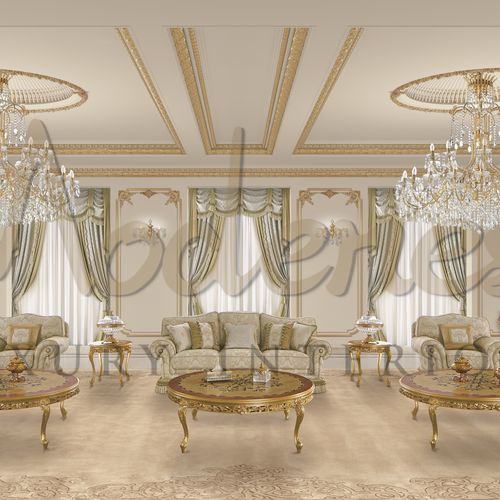 Divano in stile - 15452 - Modenese Luxury Interiors - in tessuto / Made in Italy / colore personalizzabile