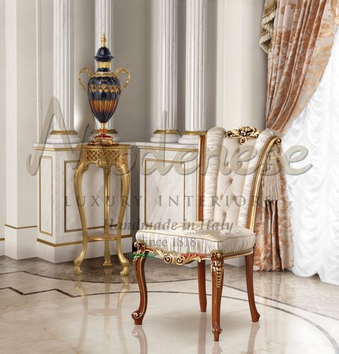 Sedia classica - 15547 - Modenese Luxury Interiors - da interno / in legno / in tessuto