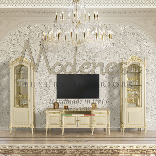 Mobile porta TV classico - 17103 - Modenese Luxury Interiors - con cassetti / con vano contenitore / fatto a mano