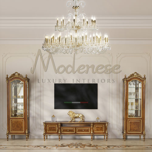 Mobile porta TV classico - 17118 - Modenese Luxury Interiors - con cassetti / con vano contenitore / 2 porte