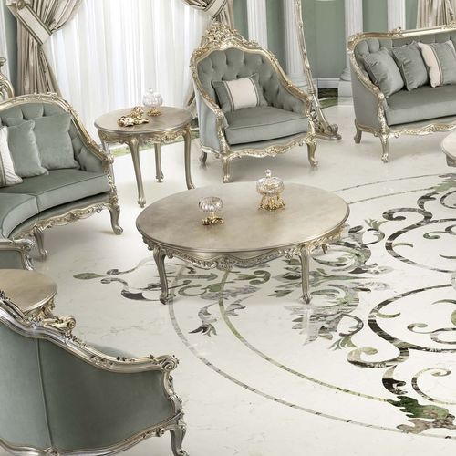 Tavolino classico - 17619 - Modenese Luxury Interiors - in legno / con supporto in legno / rotondo