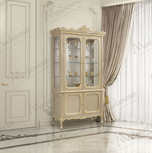 Vetrina classica - 17112 - Modenese Luxury Interiors - con piedi / in legno / in vetro