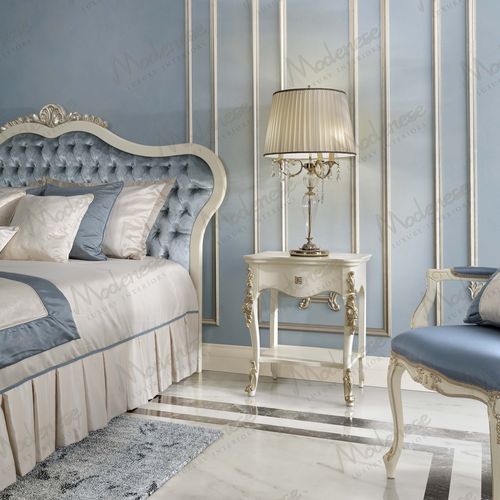 Comodino classico - 17217 - Modenese Luxury Interiors - in legno / rettangolare / con cassetti