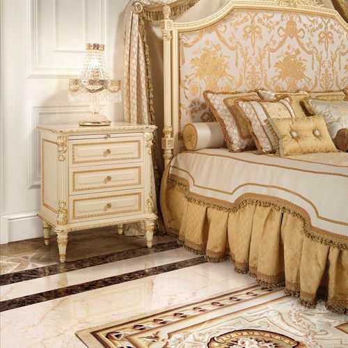 Comodino classico - 17202 - Modenese Luxury Interiors - in legno / rettangolare / con cassetti