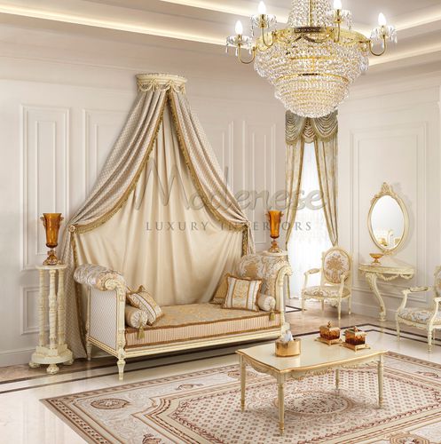 Dormeuse classica - 17508 - Modenese Luxury Interiors - in tessuto / in legno / per hotel