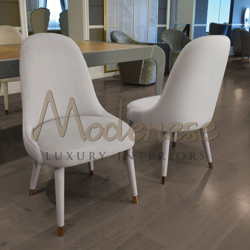 Sedia da pranzo contemporanea - 20511 - Modenese Luxury Interiors - da interno / in pelle / in tessuto