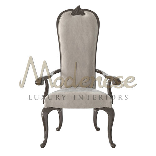 Poltrona moderna - 20503 - Modenese Luxury Interiors - in pelle / in tessuto / in legno