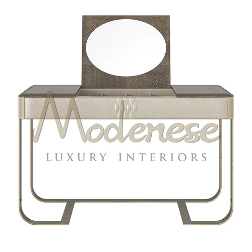 Mobile da toeletta contemporaneo - 20136 - Modenese Luxury Interiors - in legno / in bronzo / con piedi alti